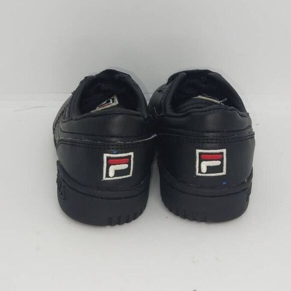 FILA Original Fitness Toddler's Pre-owned Black with Red/White Sneakers - sz. 6C - Picture 3 of 4